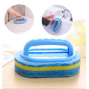 Bathroom Wall Washing Cleaning Brush Bathtub Cleaner Handheld Sponge Plastic