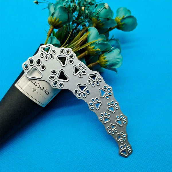 Dog Paw Print Metal Cutting Dies Stencil Scrapbooking Card Hot Z3Q6- Emboss W3P4