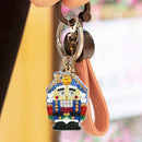 4pcs DIY Full Drill Special Shaped Diamond Painting Soldier Women Bag Key Cha