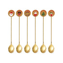 Box Teaspoons Stainless Steel Dessert Stirring Spoon Cutlery Set Coffee Spoons