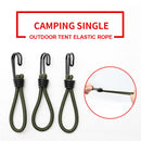Outdoor Camping Tent Bungee Rope with Hook Canopy Luggage Stretch Buckle Ki