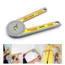360 Degree Miter Saw Protractor w/Leveling Bubble Angle Finder Gauge Ruler