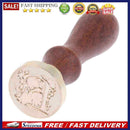 Retro Rose Pattern 26 Letter A-Z Alphabet DIY Wax Seal Stamp with Handle(F)