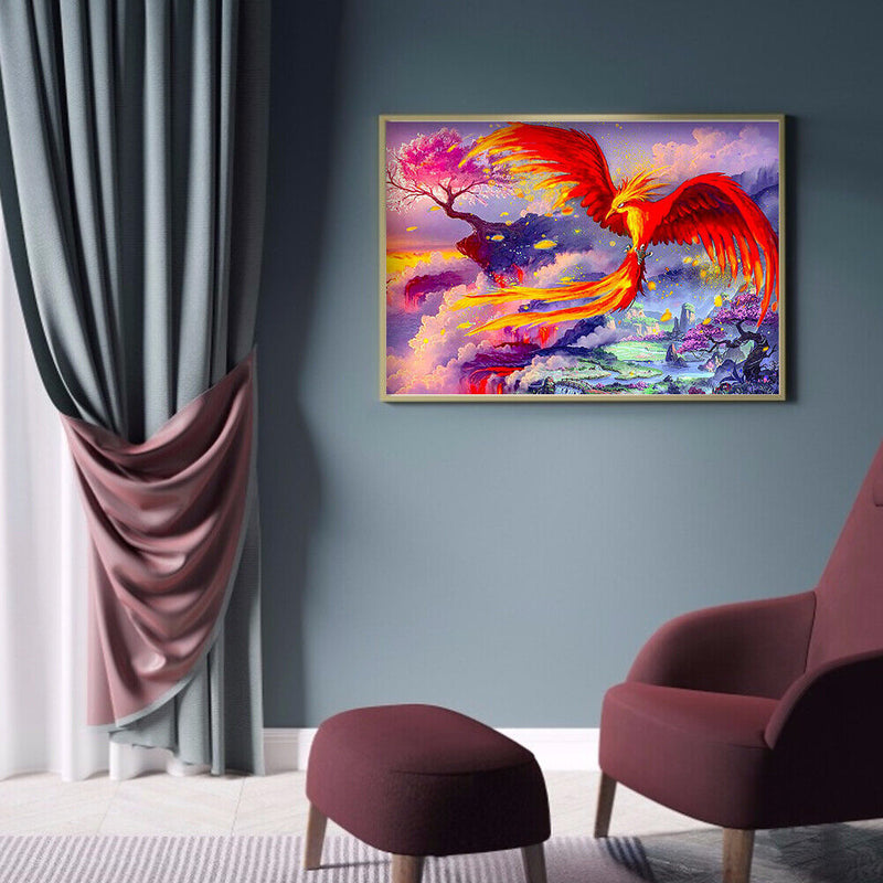 5D Phoenix Diamond Painting Special Shape Rhinestone Drill