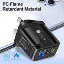Universal PD 25W + QC3.0 Mobile Phone Wall Charging Chargers for Travel Off