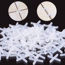 100pcs 2mm Tile Leveling System Tile Spacer Cross Spacers for Floor Wall Newly