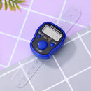 Mini Stitch Marker Row Finger Counter LCD Digital Hand Tally (Dark Blue) Newly