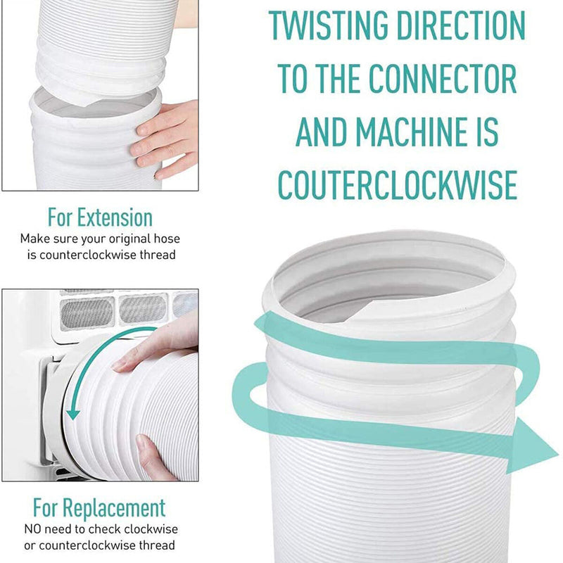 Portable Air Conditioner Exhaust Hose 5/6 in Diameter Universal (200x15cm) Newly