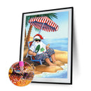 Diamond Painting Kit Santa Claus Full Round Rhinestone Wall