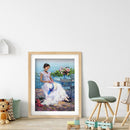 Full Round Drill Drawing Picture Lake Beauty Diamond Painting Living Room Decor