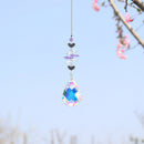Crystal Bauhinia Gourd Pendant Drop Home Garden Car Decor (B)