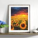 5D Diamond Painting Kit Sunflower Full Round Drill DIY Crafts Mosaic Picture
