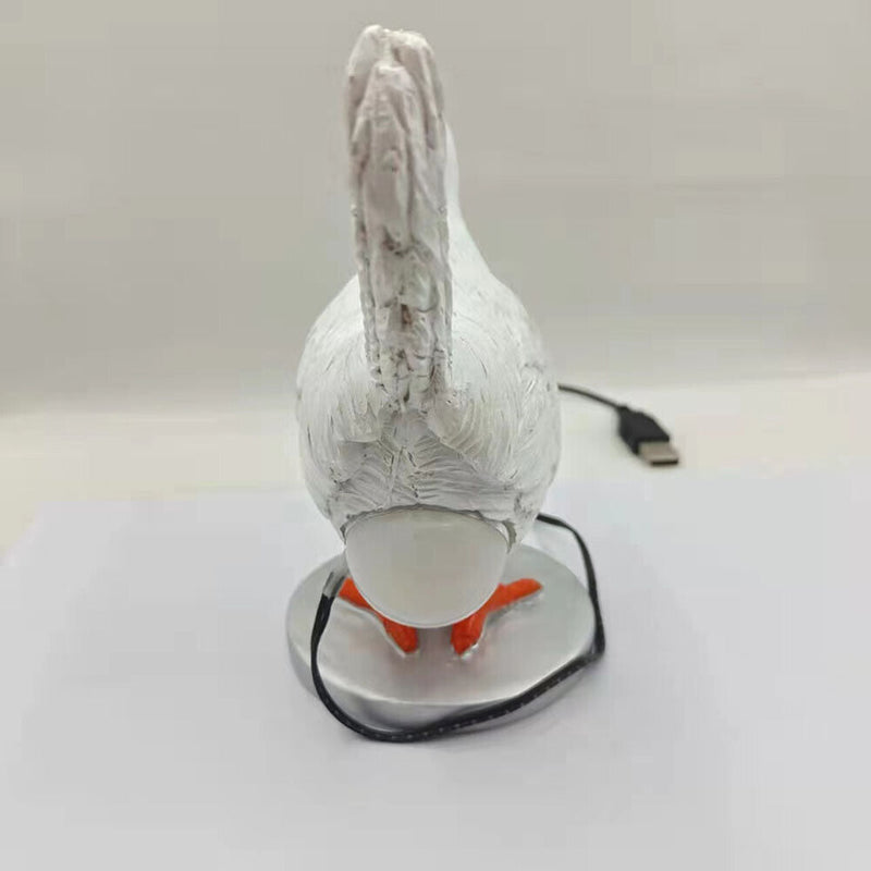 Creative Chicken Lamp Desktop Ornament Bedside Living Home Decor Light (A) Newly