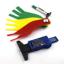 Car Tire Depth Gauge Meter with Tire Pattern Pen Friction Disc Ruler