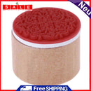 Round Floral Floral Wooden Photo Stamp Stamp for DIY Scrapbooking Al