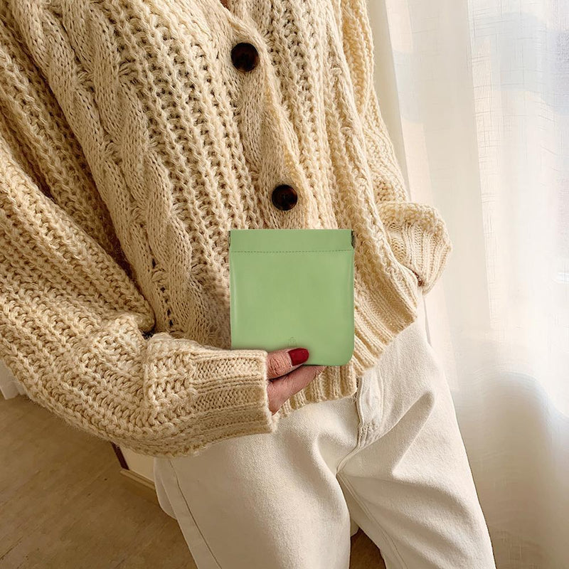 Women Wallets Napkin Tampon Bag Coin Purses Travel Cosmetic Bag (Green*2)