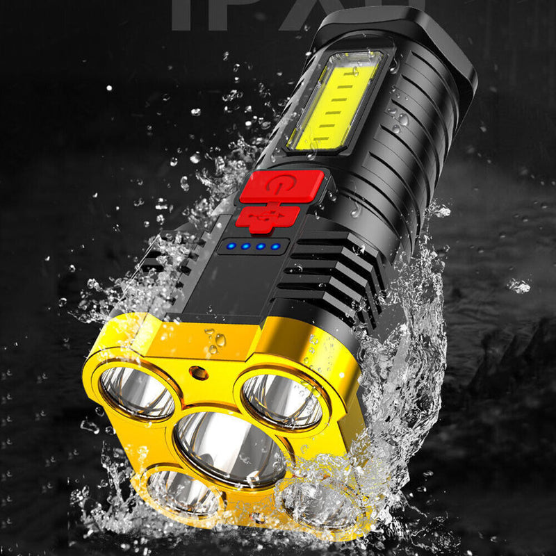 P7900 Super Bright Flashlight Portable Rechargeable Waterproof Spotlight La