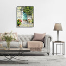 Hand Painted Artwork Frameless DIY Sunny Doorway Painting By Numbers Picture Kit
