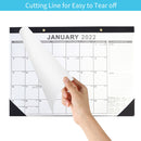 2022 Desk Calendar 18 Monthly Hanging / Desktop Blotter (2 Black Classic)