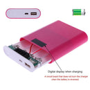 1.5A Digital Display Power Bank Case Shell 18650 Battery Holder Box (Pink)