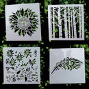Paper Cards Walls Painting Layering Stencils Scrapbooking Embossing Template