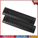 2pcs Car Safety Seat Belt Covers PU Leather Shoulder Protection Pad (Black)