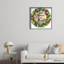 5D DIY Diamond Painted Christmas wreath Partial Special Rhinestone Set