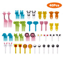 Animal Fruit Picks Cartoon Toddler Food Picks for Baby Showers Party Supplies
