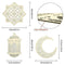 3pcs Eid Ramadan Mubarak Hollow Wooden Hanging Lantern Decorations 2022