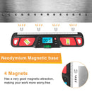 Digital Magnetic Base Level Slope Inclinometer Electric Angle Finder (Red)