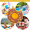 Inflatable Drink Cup Holder Donut Float Pool Party Water Coaster (Brown)