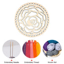 5.5" Wooden Basketball Bottom Circle Hollow Crochet for DIY Craft Making Material