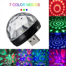 Mini USB Disco Light Sound Activated LED Magic Disco Ball Lamps (Black) Newly