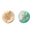 Round Grass Flower Wax Sealing Stamp Head Copper Stamps w/o Handle (ZR024) Newly