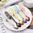 Hanging Cup Spoon Coffee Scoops Stainless Steel Mermaid Coffee Spoons