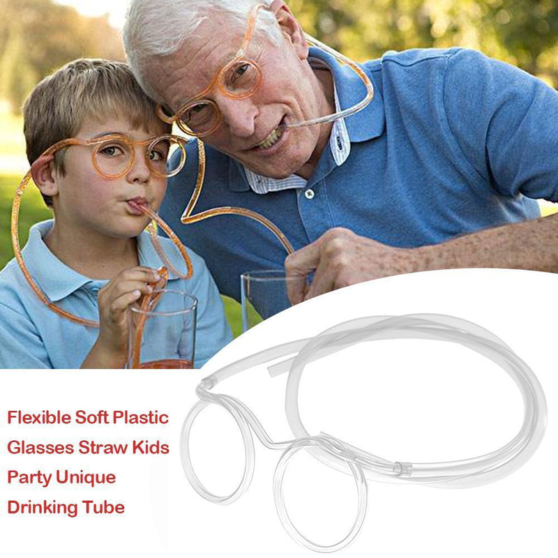 Funny Kids Glasses, Round Straw, Creative Art, DIY Modeling Straw