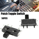 50PCS Mini SPDT 1P2T Micro Switch Slide Switch Patch Toggle Switch SMD MSK-12C02