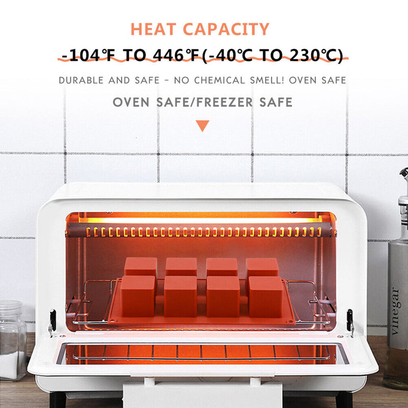 15 Holes Cube Square Cake Mold DIY Silicone Dessert Decorating Kitchen Tool