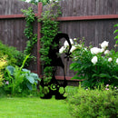 Gnomes Garden Decor, Ground Sign Silhouette for Outdoor, Lawn, Yard (2) Newly