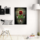 Rose Dreamcatcher Full Round Drill Mosaic Art Picture of Rhinestone Decoration
