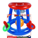 Pool Basketball Hoop Set - Inflatable Floating Hoops Ring Toss Game Toys Newly