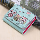 Cute Women PU Leather Mini Wallets Small Purse Coin Clutch(Light Green)