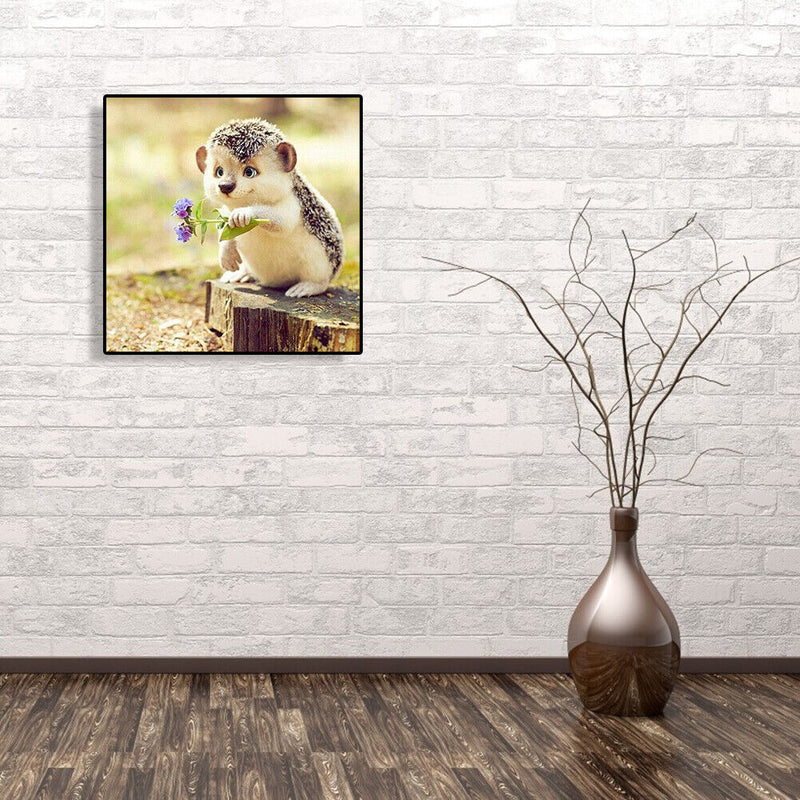 5D DIY Full Drill Diamond Painting Hedgehog Cross Stitch Embroidery Decor Craft