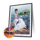 Full Round Drill Drawing Picture Lake Beauty Diamond Painting Living Room Decor