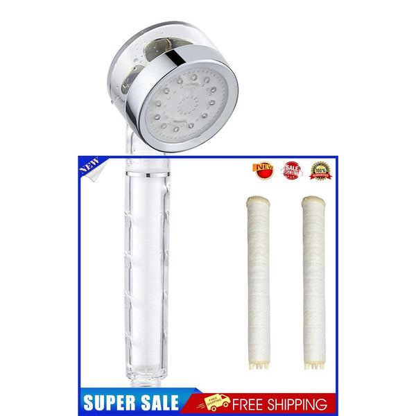LED Shower Heads - Filtration Showerhead w/ 3 Color Temperature Control (D)