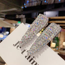 Korean Girl Fringe Barrette Women Pearls Rhinestone Bang Ponytail Duckbill Clips