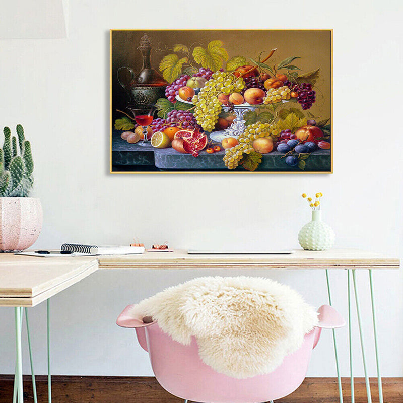 5D Full Square Diamond Painting DIY Fruit Cross Stitch Rhinestone Xmas Pict