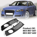 Front Bumper Bottom Side Fog Lights Lamp Grid Covers for A