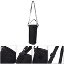 Outdoor Gas Canister Lamp Storage Bag Portable Water Bottle Cover (Black L)
