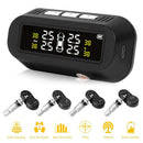 C68 USB+Solar Car TPMS Tire Pressure Monitor System with 4 Internal Sensors